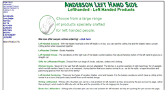 Desktop Screenshot of andersonlefthandside.com.au